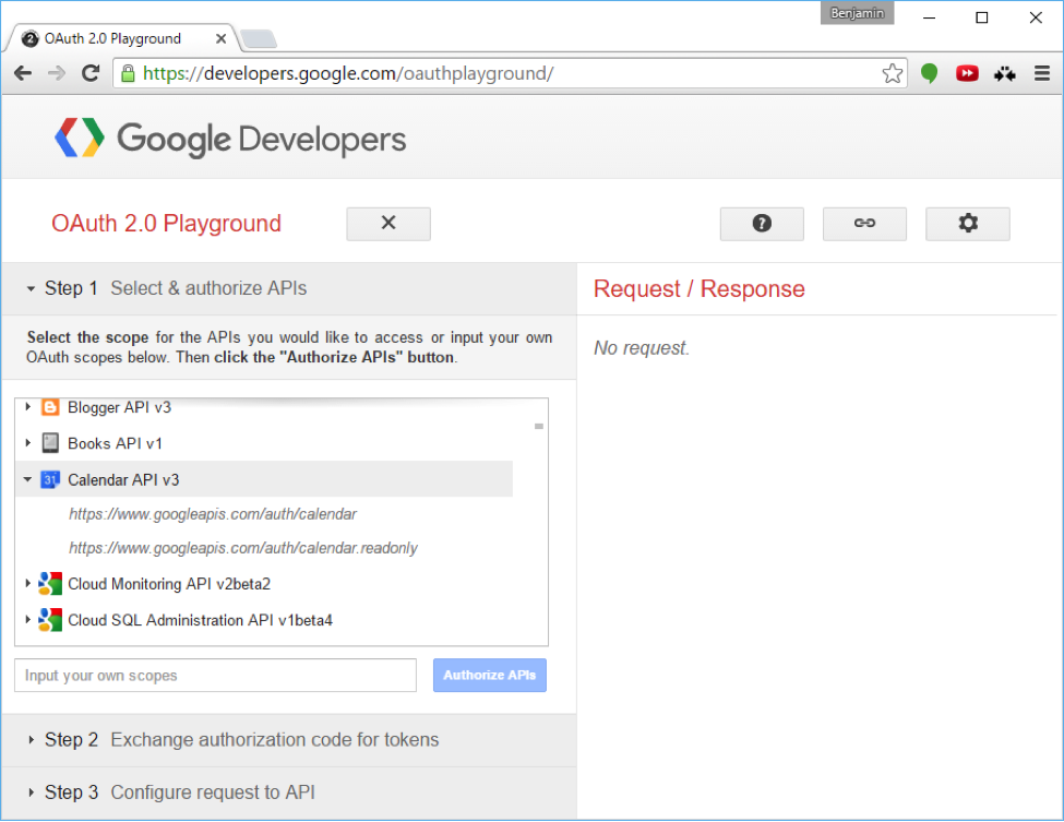 Part 3: Let’s Play on the OAuth 2.0 Playground! picture: B