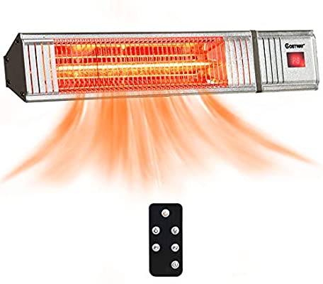 COSTWAY Wall-Mounted Patio Heater