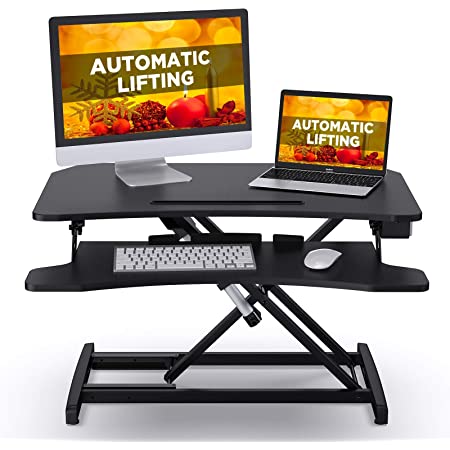 ABOX Electric Powered Lifting Standing Desk Converter