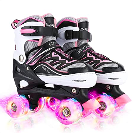 Otw-Cool Adjustable Roller Skates for Girls and Women